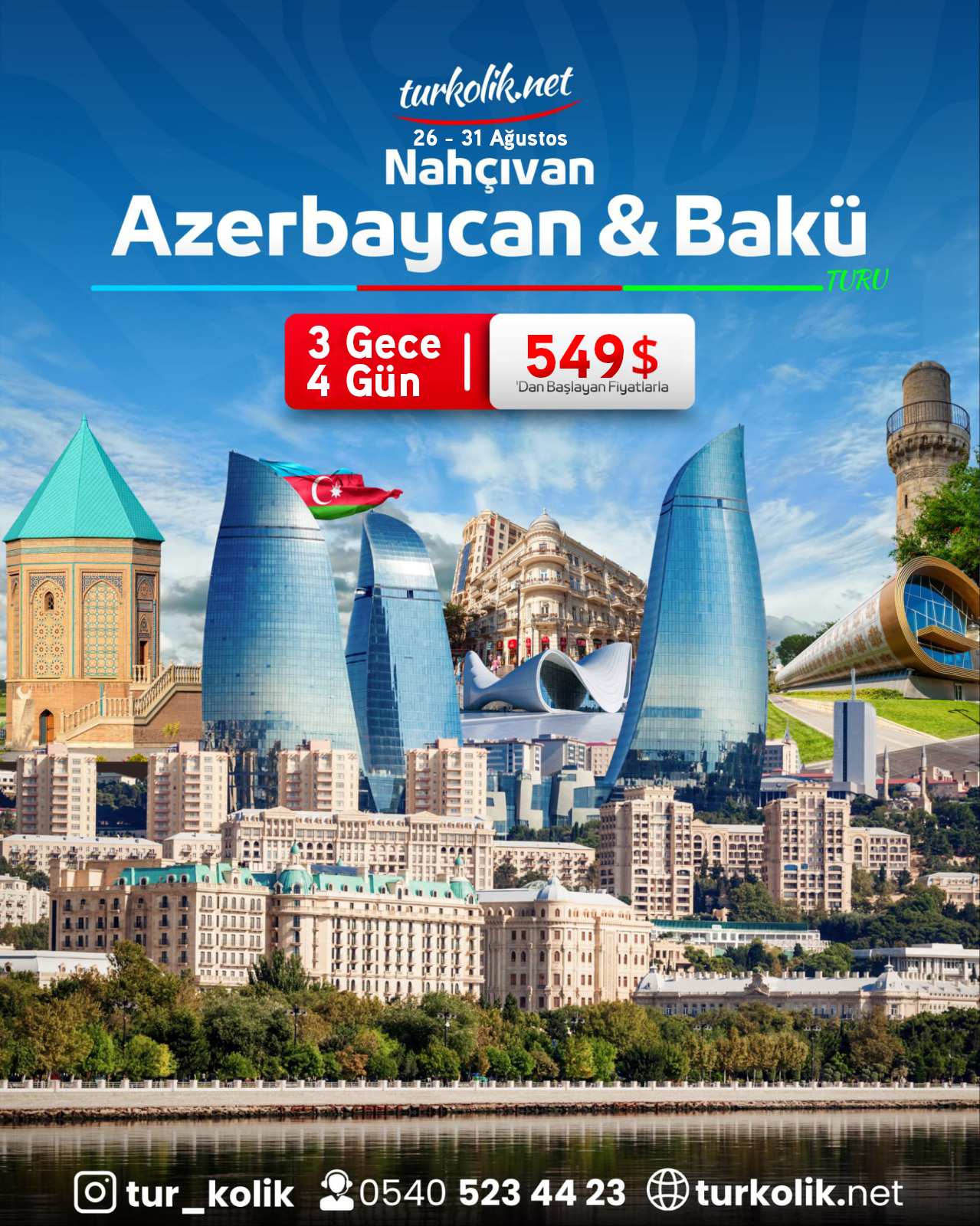BAKÜ TURU (3 GECE – 4 GÜN)